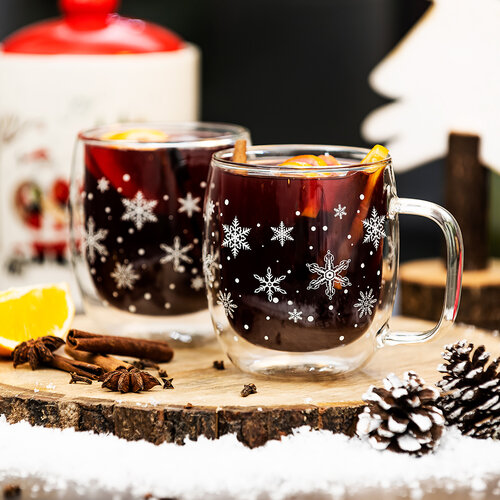 4Home Termo sklenice Hot&Cool Snowflake 350 ml, 2 ks