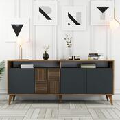 Skříňka Milan 2 Walnut and Anthracite