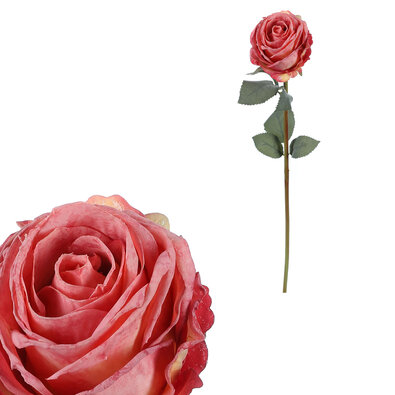 Штучна квітка Троянда абрикосова , 36 см