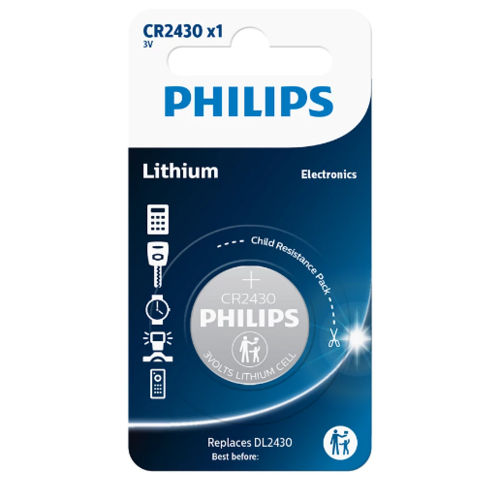 Philips Baterie CR2430 3 V, buton de litiu