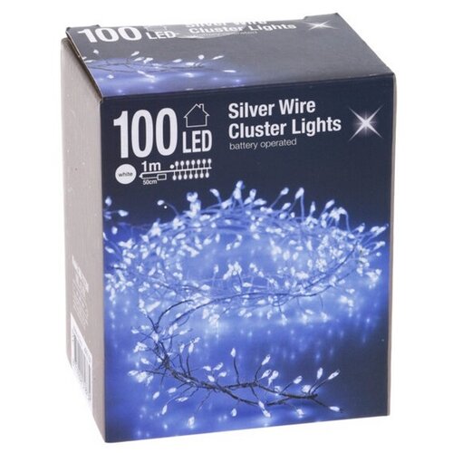 Martiel božična lučkica, hladna bela, 100LED-diod, 50 cm