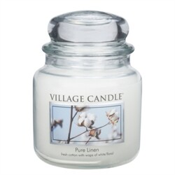 Village Candle illatgyertya, Tiszta ruhanemű - Pure Linen, 397 g