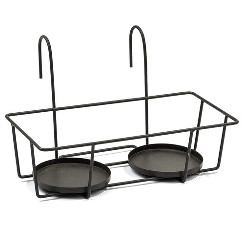 Uchwyt na kwietniki 35,5 cm czarny