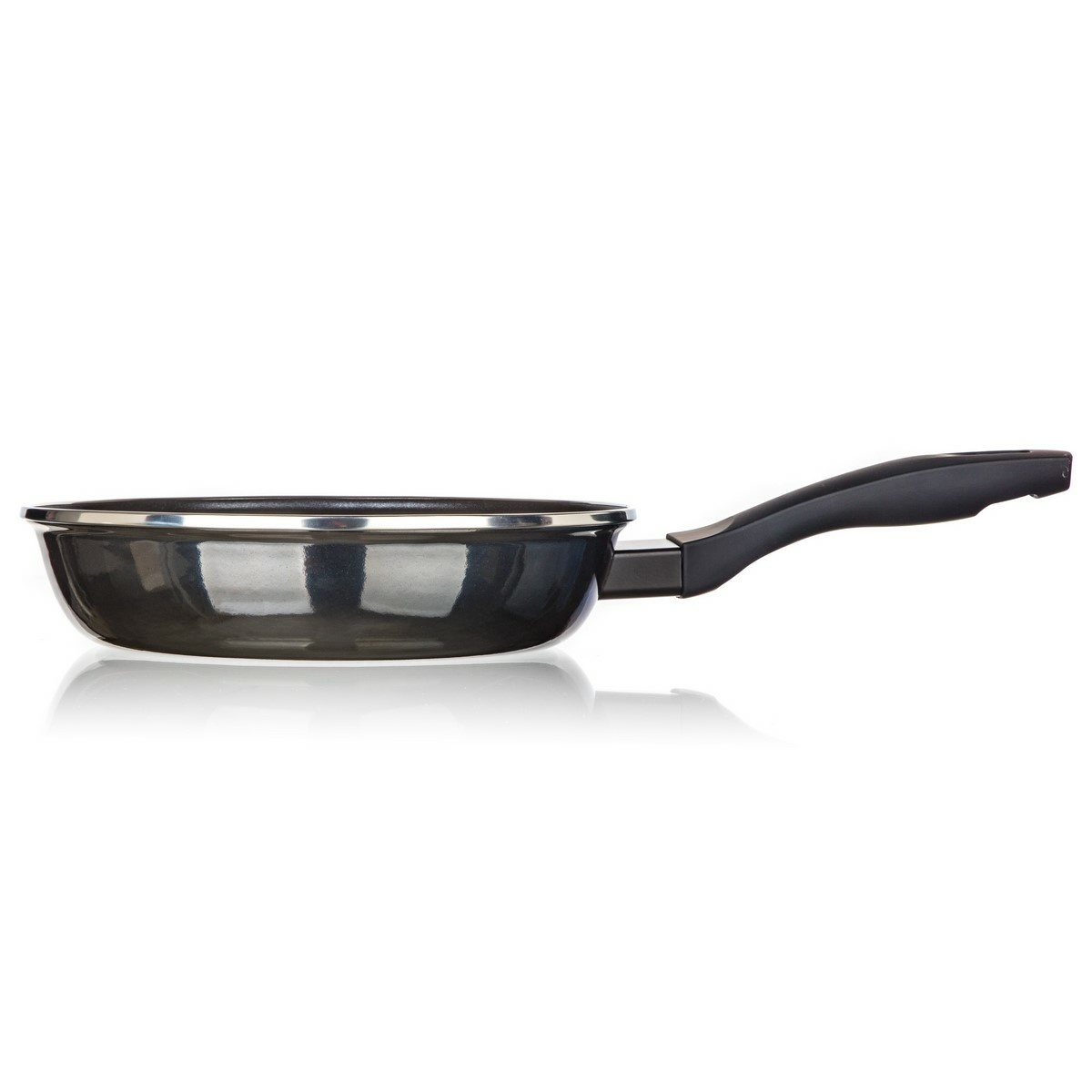 Banquet Pánev smaltovaná METALLIC Black 24 cm, s nepřilnavým povrchem, 24 cm - thumb (4)