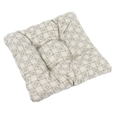 Siedzisko Ivo Uni brązowe kwadrat, 40 x 40 cm