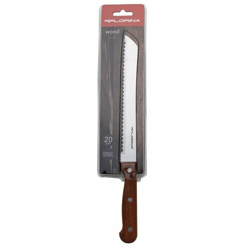 Florina Cuțit de pâine Lemn, 20 cm