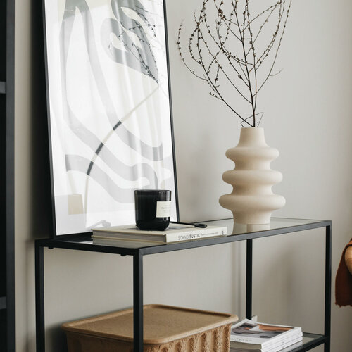 Metallregal D100, schwarz