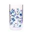 Glas Blaue Blumen, 320 ml