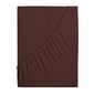 4Prześcieradło Home Jersey Ideal ciemnobrązowe, 60x 120 cm