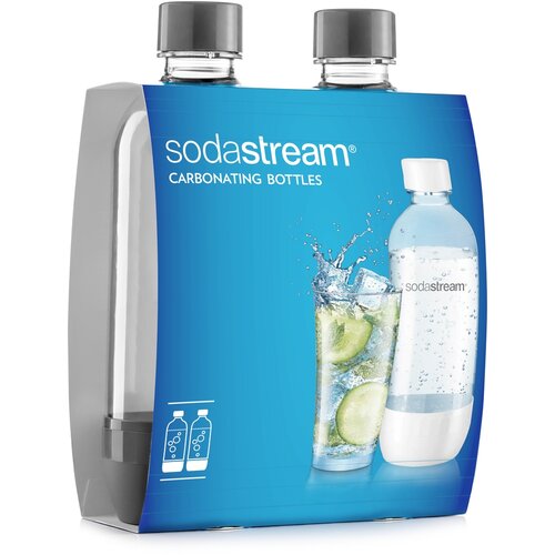 SodaStream 2x Flasche, Graugrau  ,
