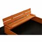 Dřevěné pískoviště s lavičkami Sand tropic, 120 x 120 cm, impregnované