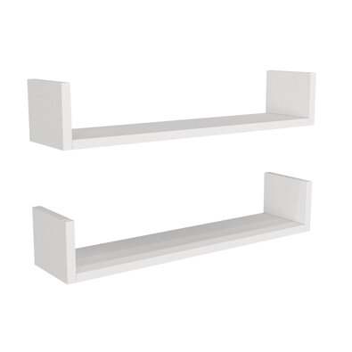 Wandregal Iris White, 2 Stück