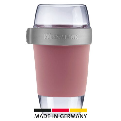 Recipient pentru alimente Westmark din trei piese,1150 ml, roz