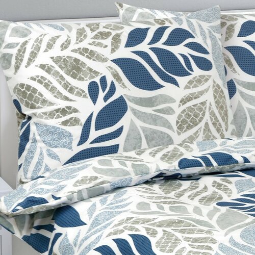 Бавовняна постільна білизна Variace синій, 140 x 200 см, 70 x 90 см