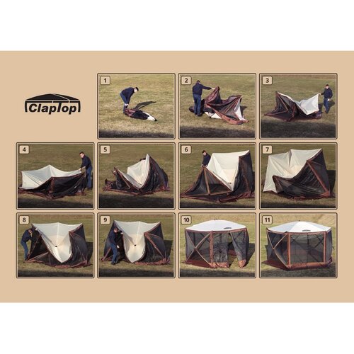 Cort pliabil rapid ClapTop 600