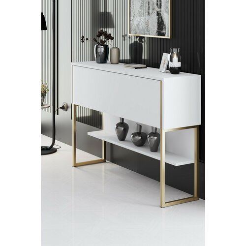 Konsole Luxe White and Gold