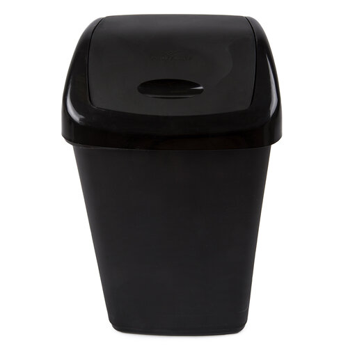 Odpadkový plastový výklopný koš 50 l, černá
