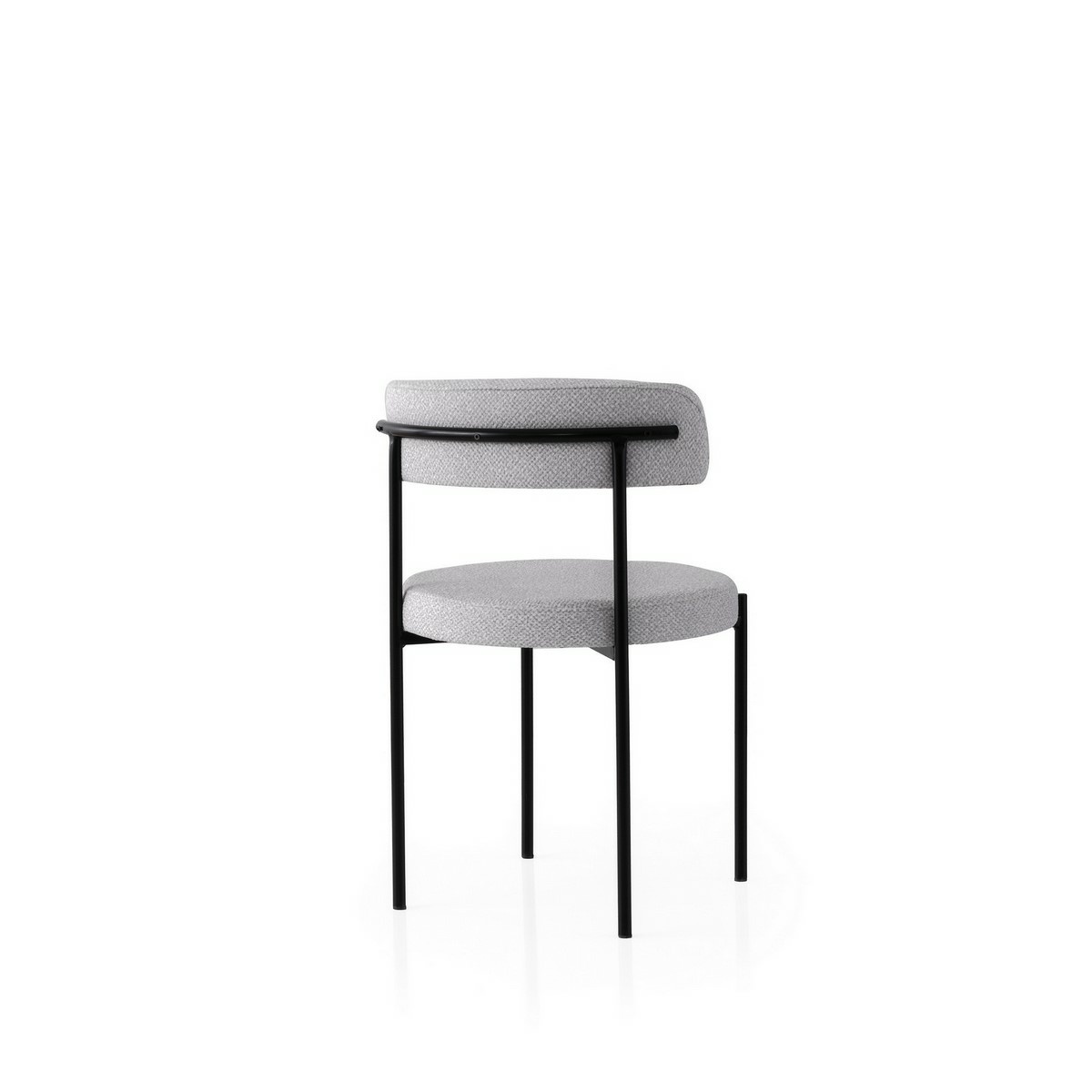 Súprava jedálenských stoličiek Gini Light Grey and Black, 2 ks