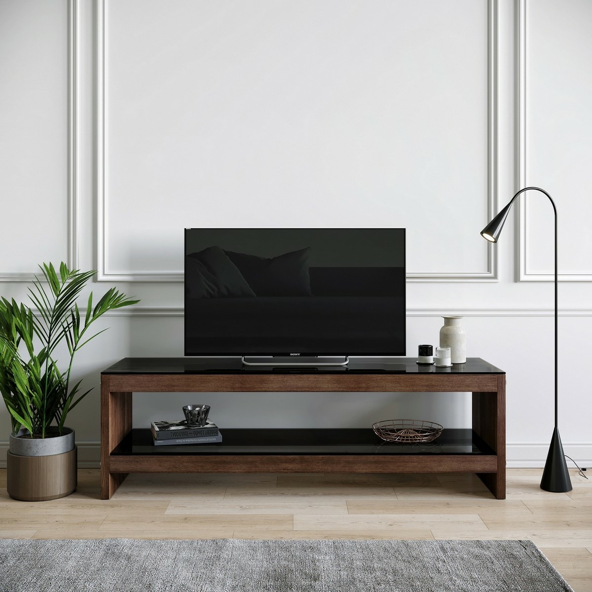Televízny stolík Tima Walnut