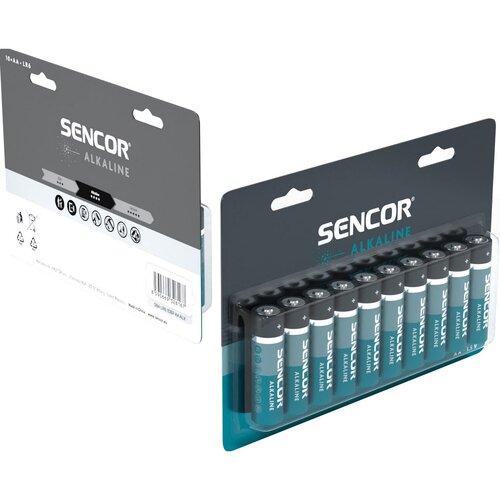 Sencor SBA LR6 alkalická batéria AA, 10 ks