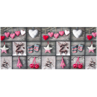 Faţă de masă de Crăciun Decoraţiuni, patchwork, 40 x 90 cm