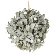Závěsná dekorace Leafs ball White berries, 17 cm Závěsná dekorace Leafs ball White berries, 17 cm