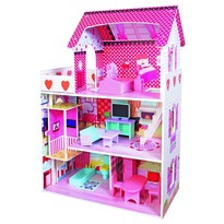 Bino Drewniany domek z windą, 90 x 30 x 60 cm Bino Drewniany domek z windą, 90 x 30 x 60 cm