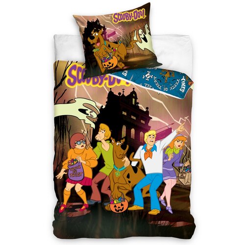 Dětské bavlněné povlečení Scooby Doo Halloween, 140 x 200 cm, 70 x 90 cm
