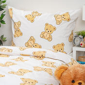 Lenjerie de pat din bumbac 4Home Teddies , 140 x200 cm, 70 x 90 cm