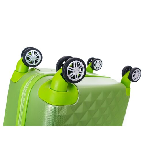 Pretty UP Cestovní skořepinový kufr ABS21 M, zelená