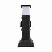Solight PG05 Zahradní sloupek IP44 s LED osvětlením, plast, 2 zásuvky, hranol, černá