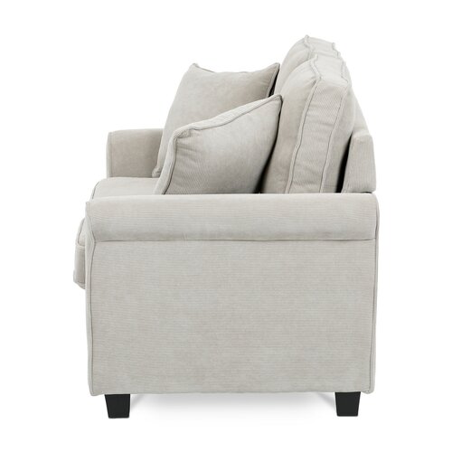 Dwuosobowa sofa ASB-4170 BGE2, manżestrowa, beżowa