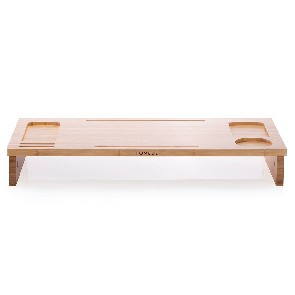 Bambusový stolek pod notebook Ochte, 65 x 30,5 x 9 cm