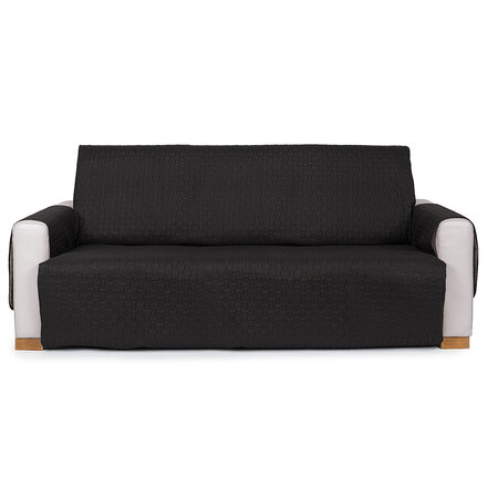 Obustronna narzuta na kanapę Doubleface​ czarna sofa