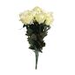 Buchet de trandafiri crem cu verde. 12 buc , h. 65cm