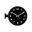 Karlsson 5966BK двосторонній настінний годинник 38 см, чорний