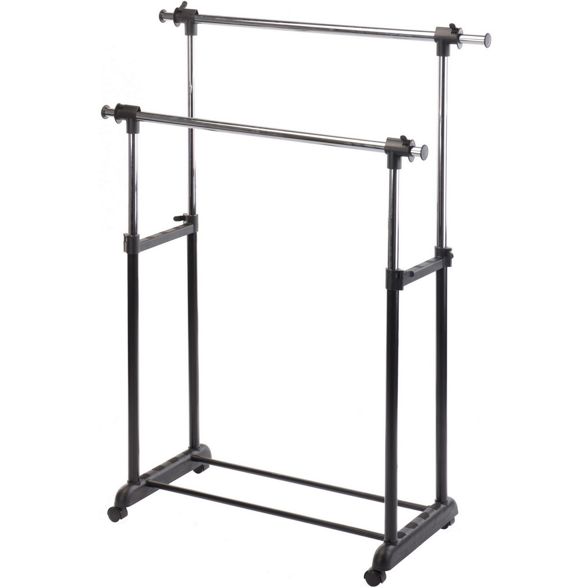 Stojan na šaty s nastaviteľnou výškou ramien 86 x 72 x v. 94 - 168 cm