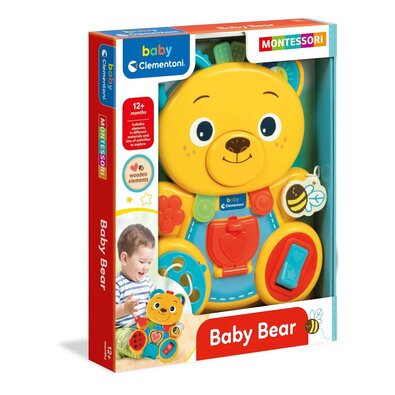 Clementoni Montessori Didactic Teddy Bear, 29 x 35x 5,5 cm