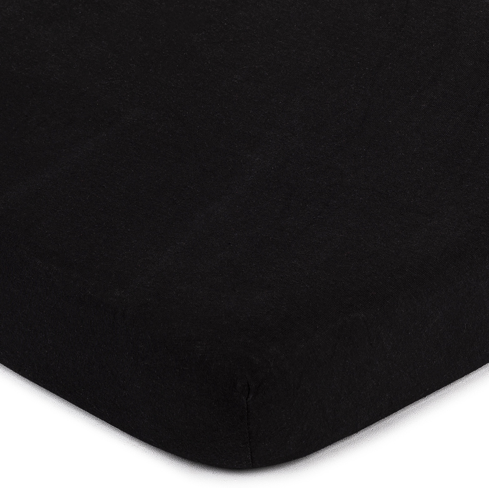 4Home jersey prostěradlo černá, 90 x 200 cm