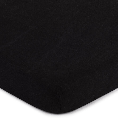 Cearşaf de pat 4Home jersey, negru, 90 x 200 cm