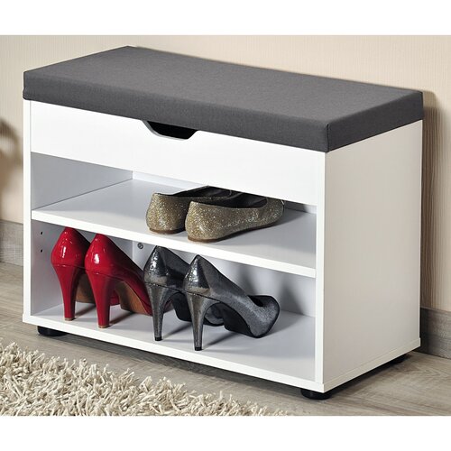 Kesper 15914 Schuhbank, weiß, 60 x 45 x 30 cm