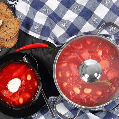 Orion Steklena pokrovka z ročajem, 20 cm