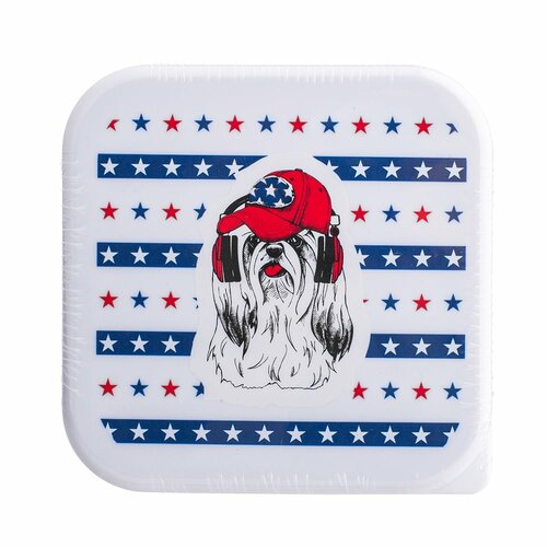 Altom Set of Easy Morning snack boxes, blue, 3 pcs