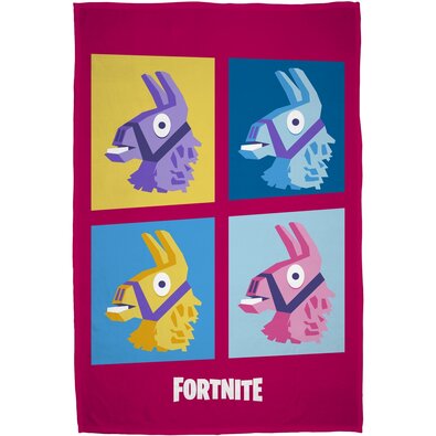 Deka Fortnite růžová, 100 x 150 cm