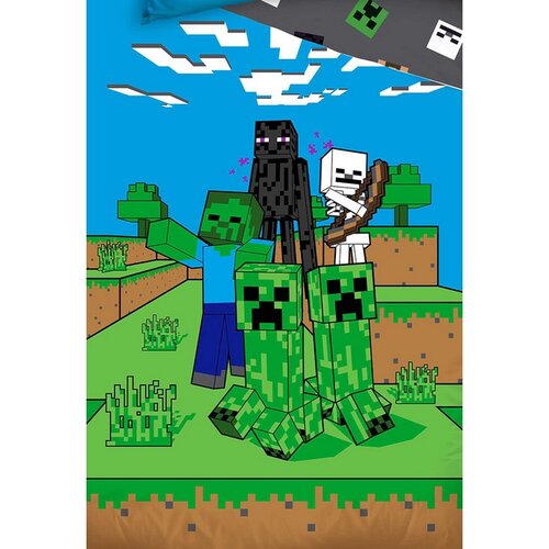 Kinderbettwäsche Minecraft Mob Monsters , 140 x 200 cm, 70 x 90 cm