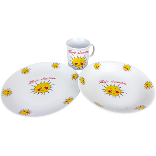 Thun 3-комплектний дитячий столовий набір«Сонечко»