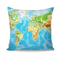 Matějovský Povlak na polštářek Deluxe Mapa, 40 x 40 cm Matějovský Povlak na polštářek Deluxe Mapa, 40 x 40 cm