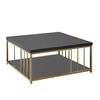 Couchtisch Zenn Anthracite and Gold