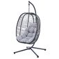 Autronic Fotoliu suspendat, metal, polyrattan,gri, A Z-V1289 GREY
