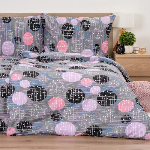 Lenjerie de pat din crep 4Home Pink illusion,  160 x 200 cm, 70 x 80 cm